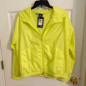 Under Armour Rival Sport Windbreaker Jacket Yellow Sz M Retail $65